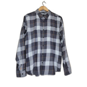 Prana Men's Plaid Long Sleeve Button Shirt - Medium